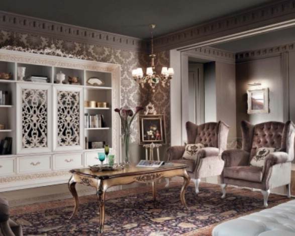 Classic living room furniture made of wood Gran Guardia 1
