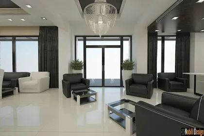 Indoor design beauty salon modern concept