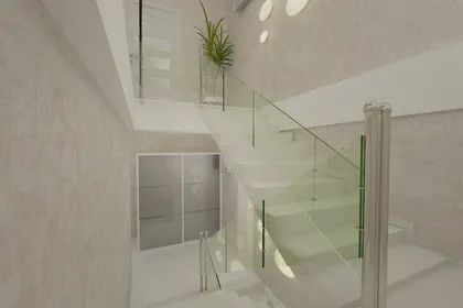 Contemporary style interior design project for a home 