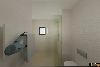 Sleek interior design hotel concept 