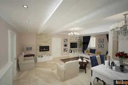 Interior design for a modern apartment in Monaco