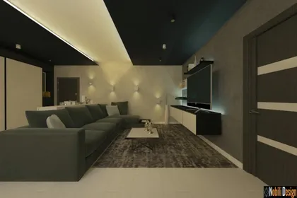 Interior design concept for a modern apartment in Monaco