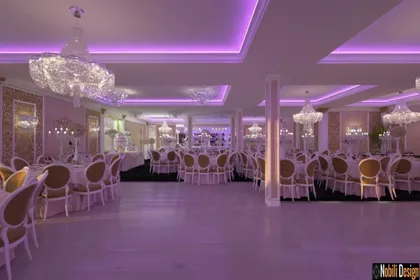 Interior design project wedding restaurant in Monaco