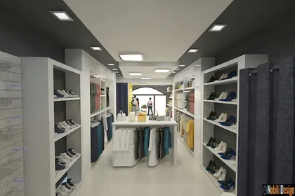 Interior design for a clothes shop in Monaco