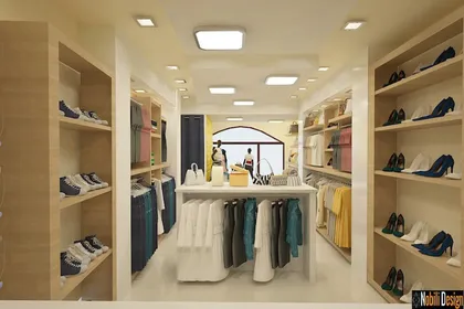 Interior design concept for a clothes shop in Liverpool