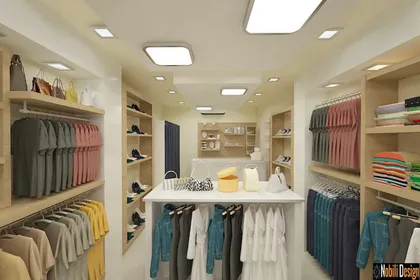 Interior design concept for a clothes shop in Liverpool