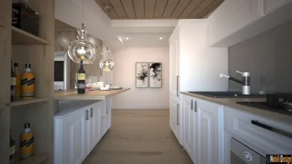 Apartment interior design attic 