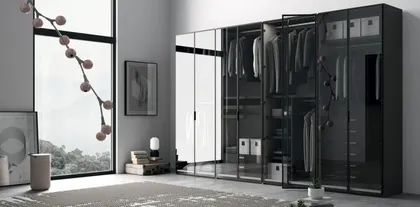 Armadio moderno per camera da letto EM08 da 355 cm: 6.800