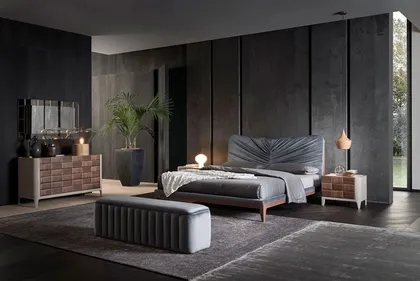 Letto imbottito Dama, arredamento d'interni di lusso