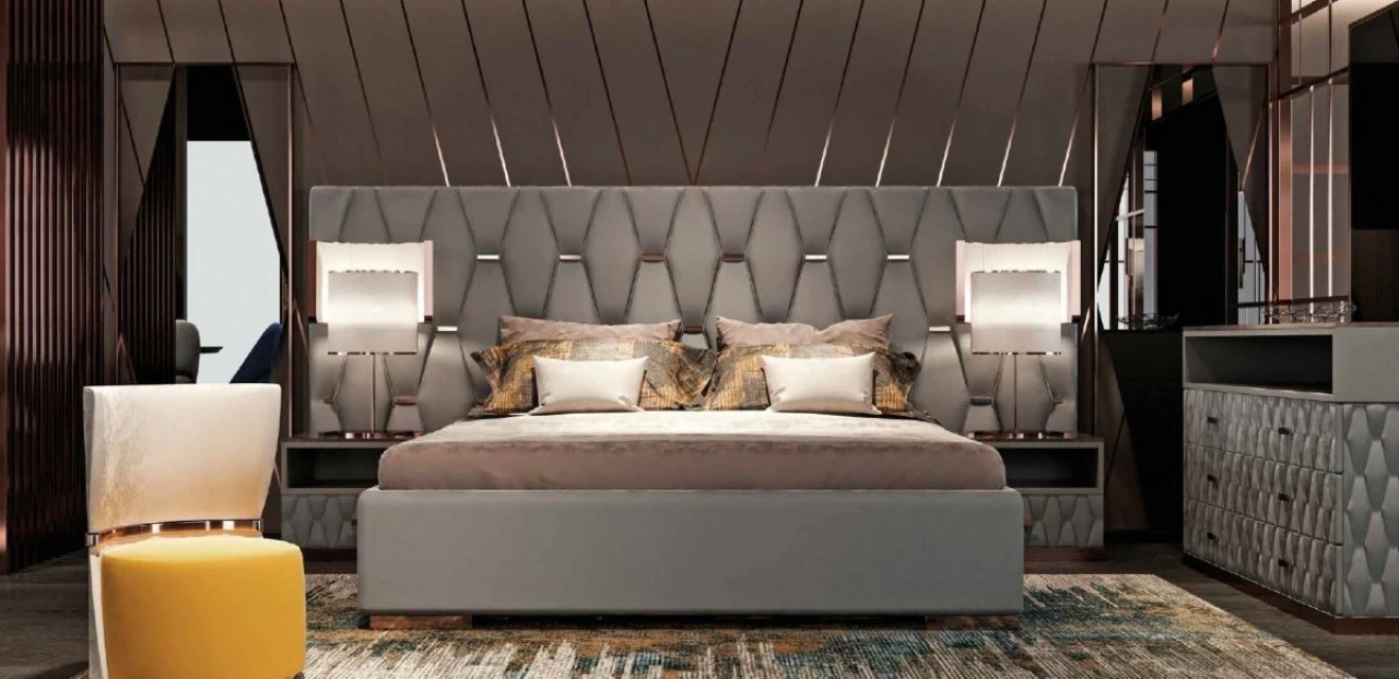 Exence Bed, Modern Upholstered Beds