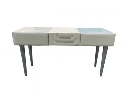 Exclusive Suede and Marble Top Dressing Table - Tuscany 03