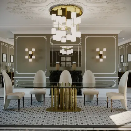 Exclusive High End Oval Crystal Dining Table Sets, luxury dining table
