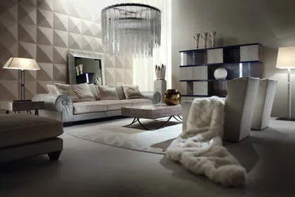 Refined Osaka chair from the Alchemy collection featuring elegant upholstery and modern, italian contemporary furniture