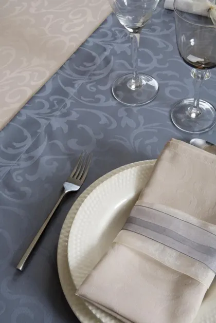 Damask textile for restaurant table linen Ipanema 05