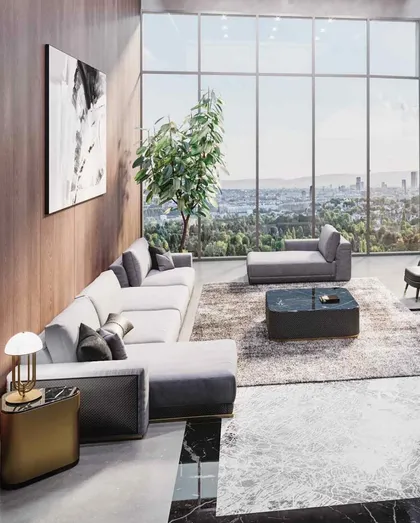 Gaston Central Modul With Backrest, luxury furnishing