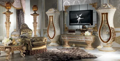 Collezione di lusso Imperial per la sala da pranzo, mobili classici di lusso