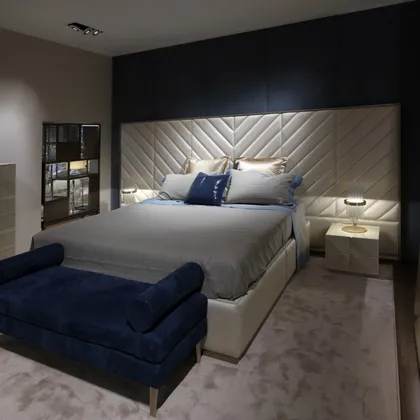 Regency bed, modern italian bed