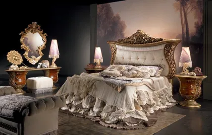 Collezione Charme per camera da letto di lusso, mobili tradizionali di alta gamma