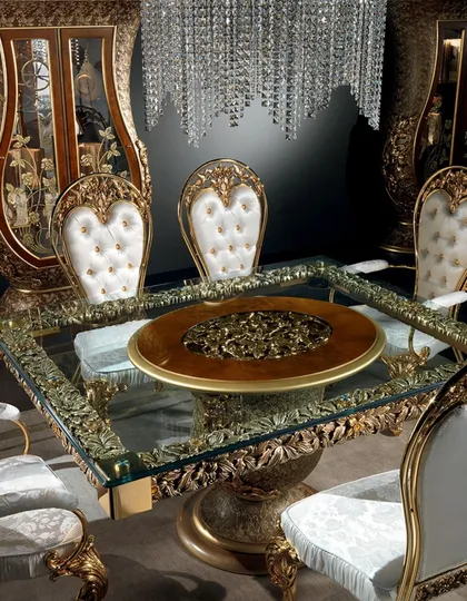 Collezione Charme per il soggiorno, lusso italiano, mobili classici di lusso